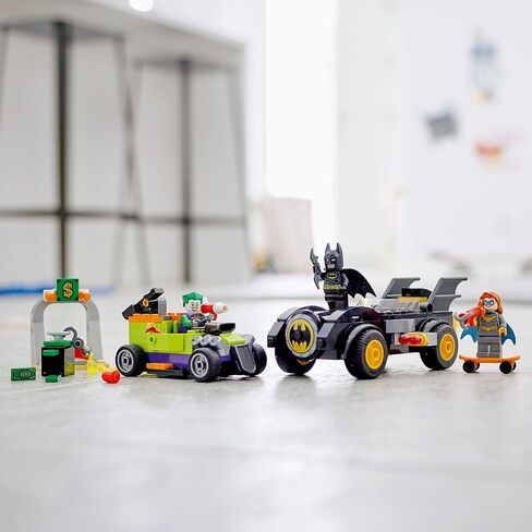LEGO DC Batman: Batman vs. The Joker: Batmobile Chase Building Toy; Includes Batman, Batgirl and The Joker Minifigures Plus Buildable Batmobile and Hot Rod, New 2021 (136 Pieces), Multi Color in Saudi Arabia