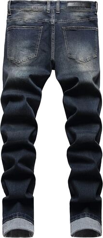 ABSECAI Men's Ripped Jeans Slim Fit Skinny Stretch Jeans Pant in Saudi Arabia