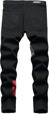 ABSECAI Men's Ripped Jeans Slim Fit Skinny Stretch Jeans Pant in Kuwait