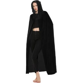 SISKIN Hooded Cloak Unisex Adult Cloak with Hood Halloween Christmas Velvet Hooded Cape Cosplay Costume for Women Men in Saudi Arabia