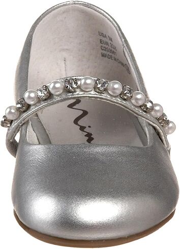 Nina Nataly Ballet Flat (Toddler/Little Kid),Silver Soft Nappa,9 M US Toddler in Saudi Arabia