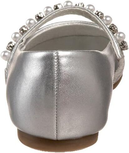 Nina Nataly Ballet Flat (Toddler/Little Kid),Silver Soft Nappa,9 M US Toddler in Saudi Arabia