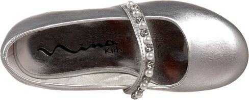 Nina Nataly Ballet Flat (Toddler/Little Kid),Silver Soft Nappa,9 M US Toddler in Saudi Arabia