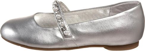 Nina Nataly Ballet Flat (Toddler/Little Kid),Silver Soft Nappa,9 M US Toddler in Saudi Arabia