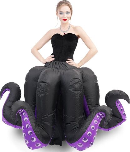 Inflatable Costume Adult Octopus Costume Women Octopus Halloween Blow Up Costumes for Womens Cartoon Cosplay Party in Kuwait
