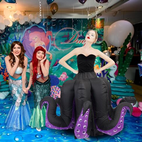 Inflatable Costume Adult Octopus Costume Women Octopus Halloween Blow Up Costumes for Womens Cartoon Cosplay Party in Kuwait