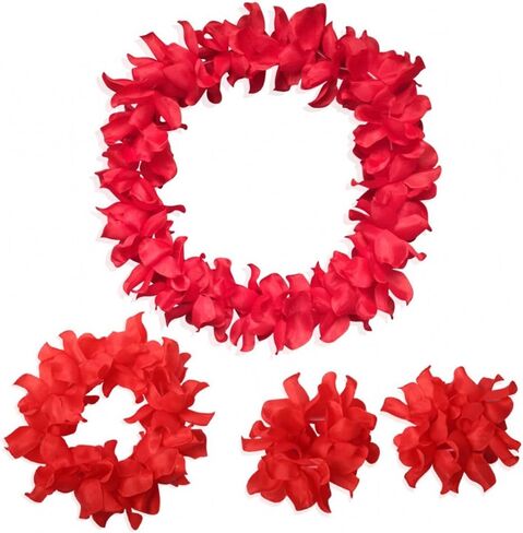 مجموعة عصابة رأس من CISMARK Hawaiian Luau Flower Leis Jumbo in Kuwait