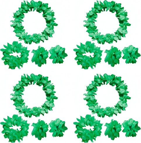 مجموعة عصابة رأس من CISMARK Hawaiian Luau Flower Leis Jumbo in Kuwait