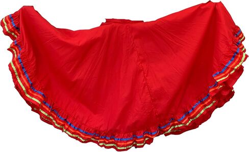 Folklorico Half Cirlce Skirts, Falda Profesional de Medio Vuelo, Womens Skirt One Size Waist in Saudi Arabia
