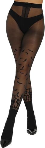 MANZI Halloween Tights Womens Striped Tights Printed Patterned Costume Nylons in Saudi Arabia
