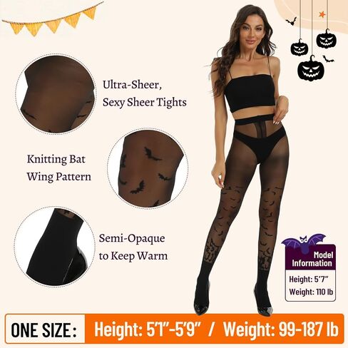 MANZI Halloween Tights Womens Striped Tights Printed Patterned Costume Nylons in Saudi Arabia