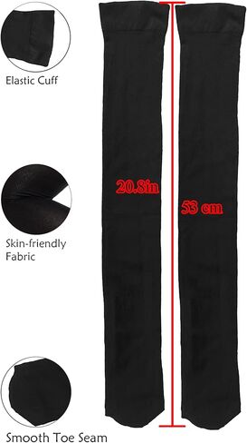 Lastclream Women Costume Thigh High Silk Stockings for Girls 80D Semi Opaque Over Knee Socks Cosplay Knee High Hosiery in Saudi Arabia
