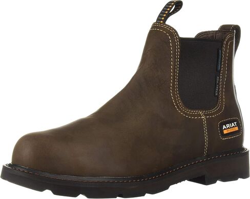Ariat Groundbreaker Chelsea Waterproof Steel Toe Work Boot – Men’s Leather Boots in Saudi Arabia