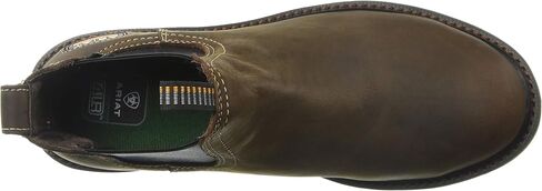 Ariat Groundbreaker Chelsea Waterproof Steel Toe Work Boot – Men’s Leather Boots in Saudi Arabia