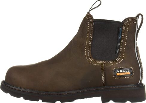 Ariat Groundbreaker Chelsea Waterproof Steel Toe Work Boot – Men’s Leather Boots in Saudi Arabia