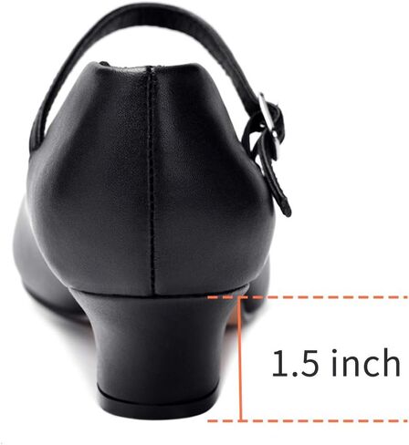 Stelle 2" Ankle Strap Character Shoes for Women | 2-inch heel,Adjustable ankle strap,Memory foam insole,Rubber outsole,Breathable lining in Saudi Arabia