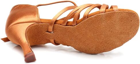RoseMoli Women's Latin Dance Shoes Satin Professional Ballroom Salsa Practice Performance Dance Shoes in Saudi Arabia