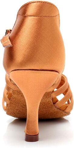 RoseMoli Women's Latin Dance Shoes Satin Professional Ballroom Salsa Practice Performance Dance Shoes in Saudi Arabia