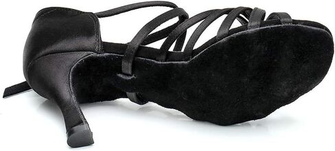 RoseMoli Women's Latin Dance Shoes Satin Professional Ballroom Salsa Practice Performance Dance Shoes in Saudi Arabia