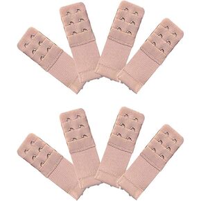 8 Pieces Women Bra Extenders 2 Hooks 3 Rows Elastic Bra Band Hook Strap Extensions Bra Accessories in Kuwait