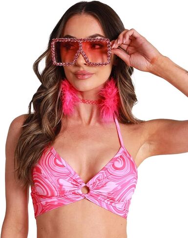 iHeartRaves Women's Cut Out Crop Top in Saudi Arabia