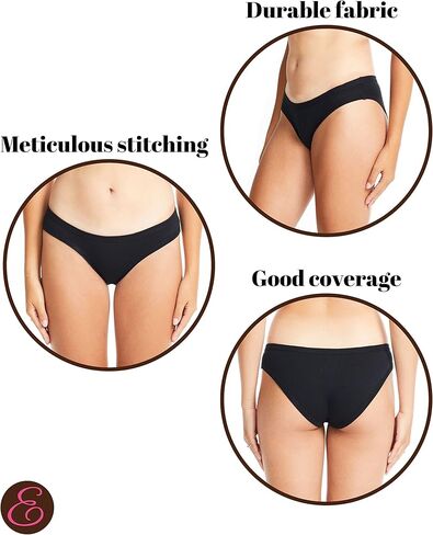 ESTEEZ Womens Underwear - Womens Briefs Cotton Underwear - Womens Bikini - Boyshorts for Women - Panties Multi-Pack in Kuwait
