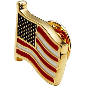 Boutique American Flag Pin Suit lapel flag pins Plated in Kuwait