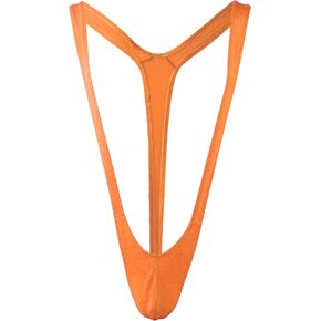 ملابس سباحة Extlps Mankini للرجال طراز بورات ملابس داخلية مثيرة قابلة للتمدد بحمالات وحزام in Kuwait
