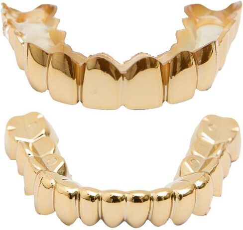sowsmile Silicone Gel Grillz Gold Grills for Your Teeth, Gold Teeth Tooth Grillz for Men and Women, Grillz Hip Hop, Jewelry Grills for Teeth in Saudi Arabia