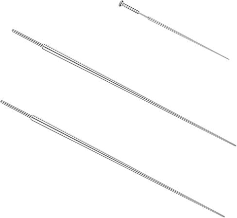 ZS 2Pcs G23 Titanium Insertion Pin Taper for Nose Ear Navel Lip Threadless Piercings Jewelry Kit, 18/16/14G Push in Body Piercing Stretching Kit Assistant Tool in Saudi Arabia
