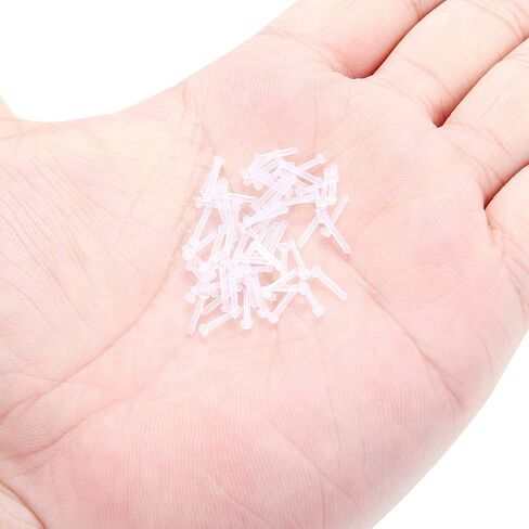 Ruifan 18G Clear Bioflex Nose Bone Ring Stud Retainer Body Jewelry Piercing Top Flat 2mm 2.5mm 3mm 20-60PCS in Kuwait