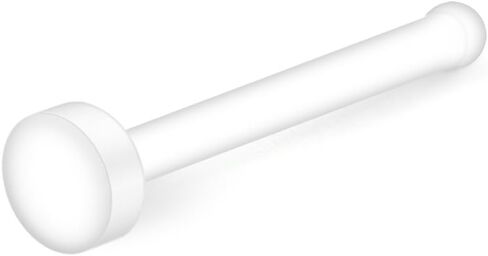 Ruifan 18G Clear Bioflex Nose Bone Ring Stud Retainer Body Jewelry Piercing Top Flat 2mm 2.5mm 3mm 20-60PCS in Kuwait
