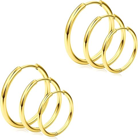 D.Bella 20G 18G Nose Rings Hoops Surgical Steel Simple Half Hoop Nose Ring 6mm-12mm Nose Hoops Tragus Cartilage Helix Rook Daith Conch Snug Earring Nose Septum Eyebrow Lip Ear Body Piercing in Saudi Arabia