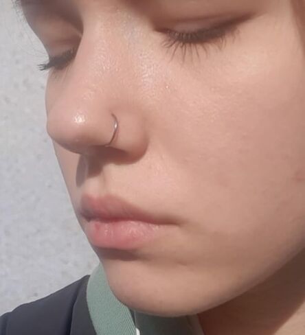 MODRSA Nose Rings Hoop Nose Rings for Women 20g Nose Rings Studs L Shape Nose Piercings Nose Ring Surgical Steel Corkscrew Nose Rings Hoops in Kuwait