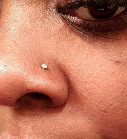 MODRSA Nose Studs 20g 18g Nose Stud L Shaped Nose Ringd Stud Surgical Stainless Steel Diamond Nose Stud for Women Men Screw Nose Rings Nose Piercing Studs in Saudi Arabia