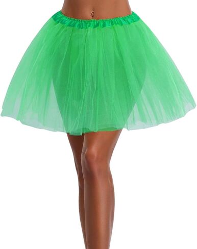 Women's, Teen, Adult Classic Elastic 3, 4, 5 Layered Tulle Tutu Skirt in Kuwait