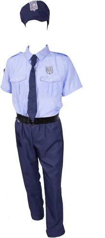 Good Cop Mens Halloween Costume - 911 Police Officer Classic Uniform in Saudi Arabia