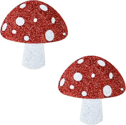 فطائر Neva Nude Toadstool Nipztix للمهرجانات والهذيان والمزيد، درجة طبية، مقاومة للماء والعرق، صنع في الولايات المتحدة الأمريكية in Kuwait