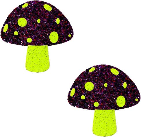 فطائر Neva Nude Toadstool Nipztix للمهرجانات والهذيان والمزيد، درجة طبية، مقاومة للماء والعرق، صنع في الولايات المتحدة الأمريكية in Kuwait