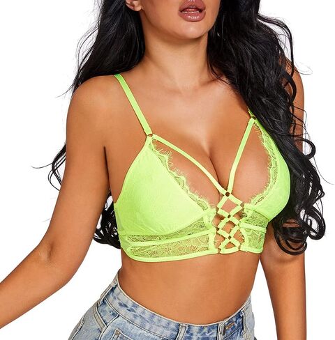 Buitifo المرأة كامي الصدرية متقاطع رمش المحاصيل الأعلى الصدرية مثير الصدرية Bralette Busiter الملابس الداخلية in Kuwait