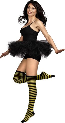 Spooktacular Creations Women Over the Knee Striped Thigh High Costume Accessories Stockings for Women and girls in Saudi Arabia