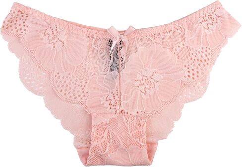 KELITCH Women's Briefs Scalloped Lace Hipster Thong Panties Bow Sexy Underwear in Kuwait