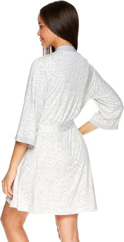 bebe Womens Nightgowns Lace Trim Chemise Lounge & Belted Wrap Pajama Robe Sleepwear Set in Saudi Arabia