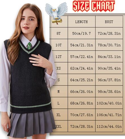 Focupaja Sweater Vest Knit V-Neck Sleeveless Pullover Halloween Cosplay Costumes Cardigan Vest Waistcoat Unisex Fall Winter in Kuwait