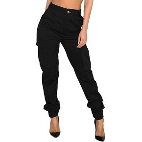 Womens Camo Pants Cargo Trousers Camouflage Lounge Pants Multi Outdoor Casual Jogger Sweatpants with Pocket