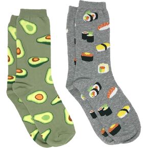 360 Threads Women Novelty Socks Crew 2 Pair Set Prints Halloween Best Mom