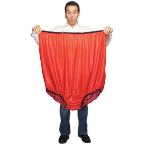 STIOEDYUAN Big Mama Undies Oversized Granny Panties Giant Funny Novelty Underwear Joke Gag Prank Gifts Gala Game(Pink, One Size)
