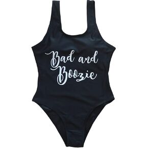 Bride Retro One Piece Swimsuit Wifey Squad Swimwear Removable Pad Bathing Suit for Bridal Party Gift in Saudi Arabia