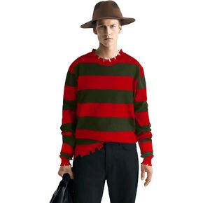 Men Halloween Scary Killer Sweater Horror Movie Evil Devil Costume for Adults