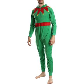 SLEEPHERO Adult Onesie for Men Adult Christmas Onesies Novelty Holiday Onesie Christmas Pajamas